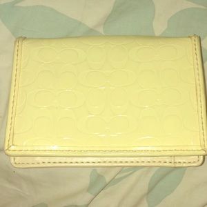 Yellow wallet